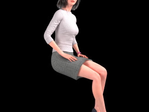 character ji Modèle 3D