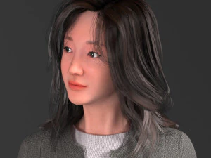 चरित्र जी 3D मॉडल