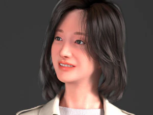 चरित्र जी 3D मॉडल