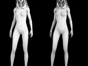 चरित्र जी 3D मॉडल