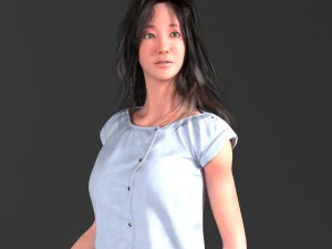 चरित्र जी 3D मॉडल