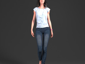 character ji Modèle 3D