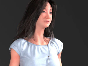 चरित्र जी 3D मॉडल