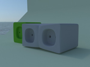 the plug is double and simple Model 3D