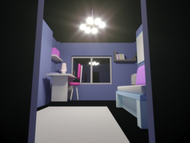 the template is a model of one room 3D Model .c4d .max .obj .3ds .fbx .stl .blend 