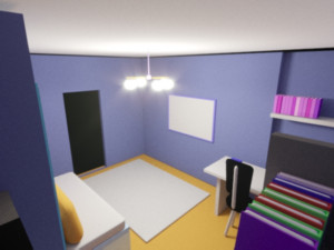 the template is a model of one room 3D Model