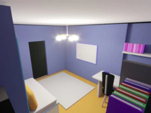 the template is a model of one room 3D Model