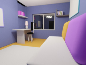 the template is a model of one room 3D Model
