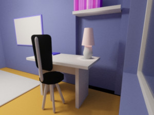 the template is a model of one room 3D Model