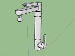 faucet with filter deca 1140c realistic model in 3D 模型