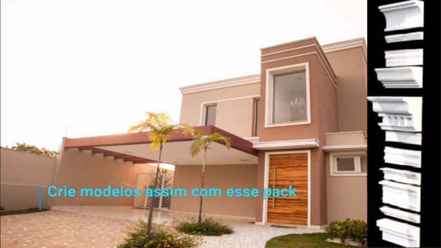 50 plaster molding packs for sketchup 3Dモデル .c4d .max .obj .3ds .fbx .stl .blend 
