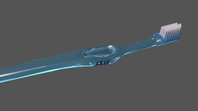 realistic tooth brush Modelo 3D .c4d .max .obj .3ds .fbx .stl .blend 