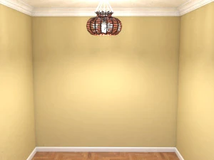 lustre feito de taboa realista e renderizada Modelo 3D