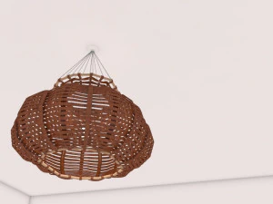 lustre feito de taboa realista e renderizada Modelo 3D