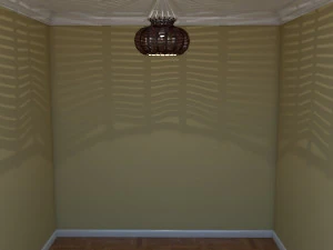 lustre feito de taboa realista e renderizada Modelo 3D