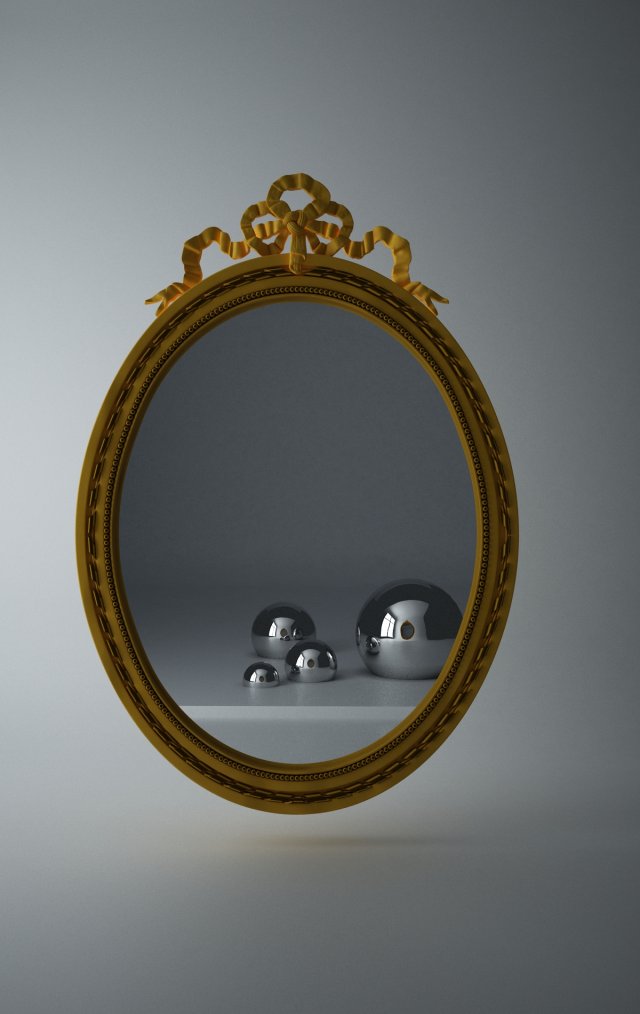 the classic mirror 3Dプリントモデル .c4d .max .obj .3ds .fbx .stl .blend 