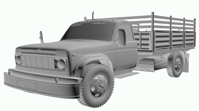 hybrid truck n-001 3D 模型 .c4d .max .obj .3ds .fbx .stl .blend 