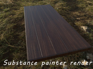 lowpoly wood table 3D Модель