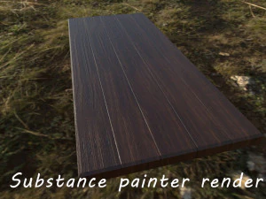 lowpoly wood table 3D Model
