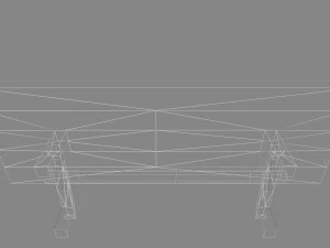 lowpoly wood table 3D Model