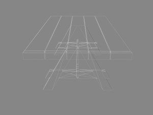 lowpoly wood table 3D Модель