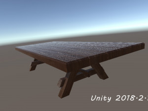 lowpoly wood table 3D Модель