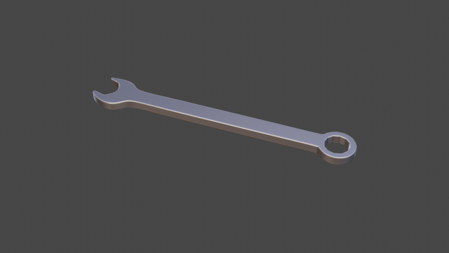wrench 3D Print Model .c4d .max .obj .3ds .fbx .stl .blend 