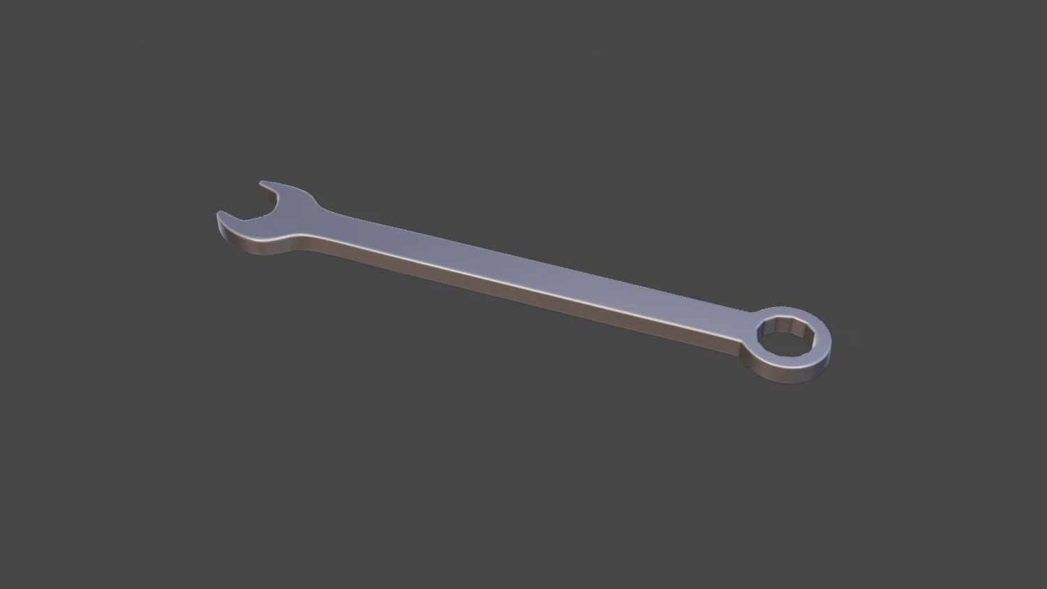 wrench 3D Print Model .c4d .max .obj .3ds .fbx .stl .blend 