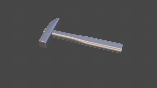 hammer simple 3D 打印模型 .c4d .max .obj .3ds .fbx .stl .blend 