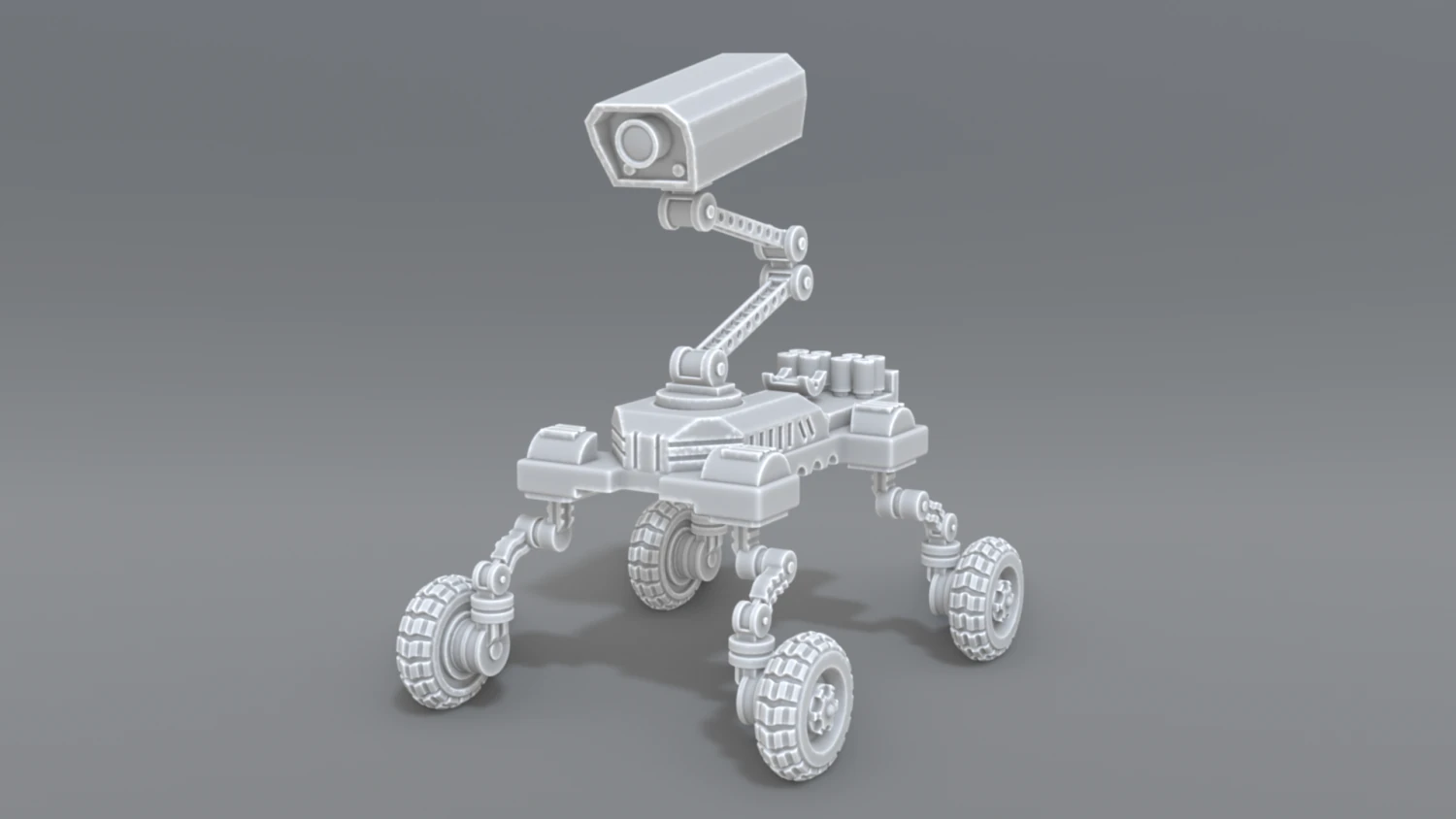 로봇 카메라 3D 프린트 모델 .c4d .max .obj .3ds .fbx .stl .blend 