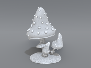 mushroom 3D Print Model