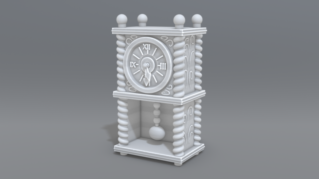 clock 3D 打印模型 .c4d .max .obj .3ds .fbx .stl .blend