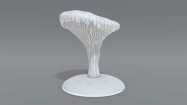 mushroom 3D-printmodel .c4d .max .obj .3ds .fbx .stl .blend 