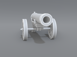 cannon Model do druku 3D