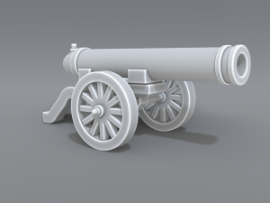 cannon Model do druku 3D