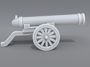 cannon Model do druku 3D