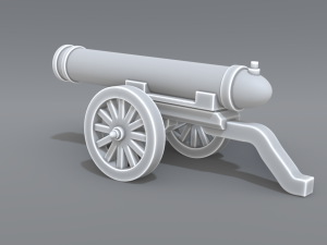 cannon Model do druku 3D