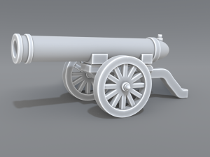 cannon Model do druku 3D