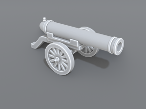 cannon Model do druku 3D