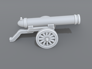 cannon Model do druku 3D