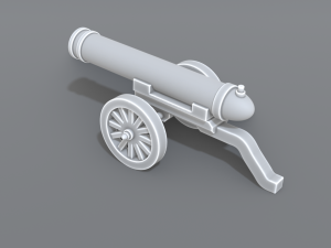 cannon Model do druku 3D