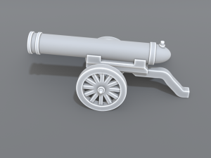 cannon Model do druku 3D