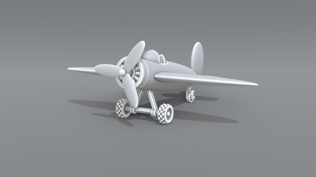 airplane toy 3Dプリントモデル .c4d .max .obj .3ds .fbx .stl .blend 