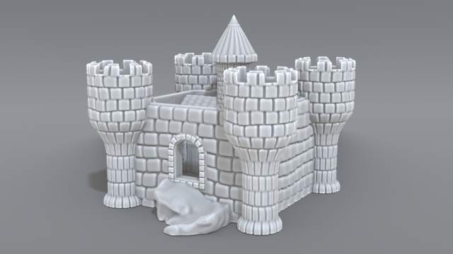 castle Modelo de Impressão 3D .c4d .max .obj .3ds .fbx .stl .blend 