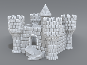 castle 3D Print Model
