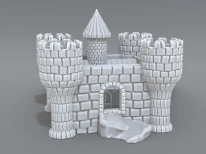 castello Modello di stampa 3D