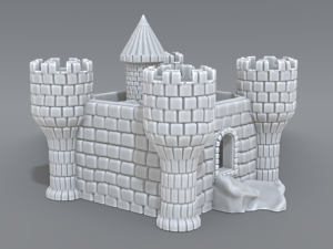 castle Modelo de Impressão 3D