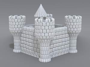 castle Modelo de Impressão 3D