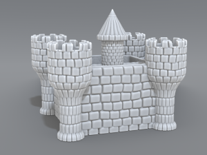 castle Modelo de Impressão 3D
