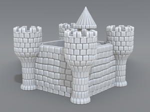 castle Modelo de Impressão 3D